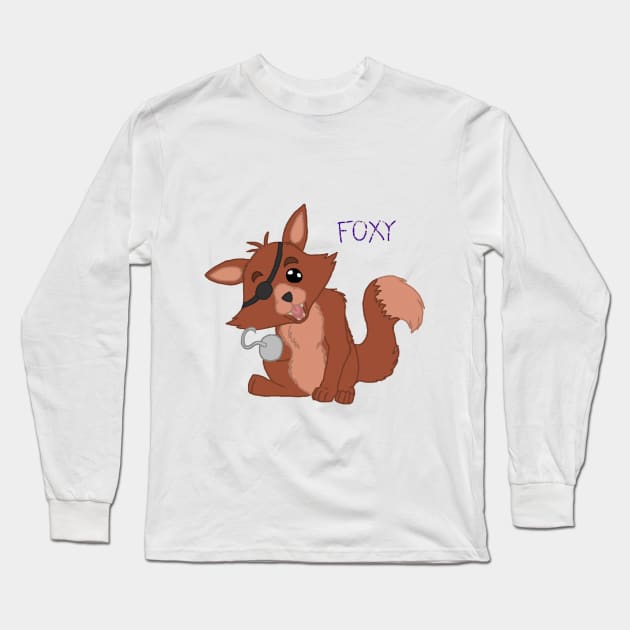 Lil' Foxy (FNAF) Long Sleeve T-Shirt by NoelaniEternal